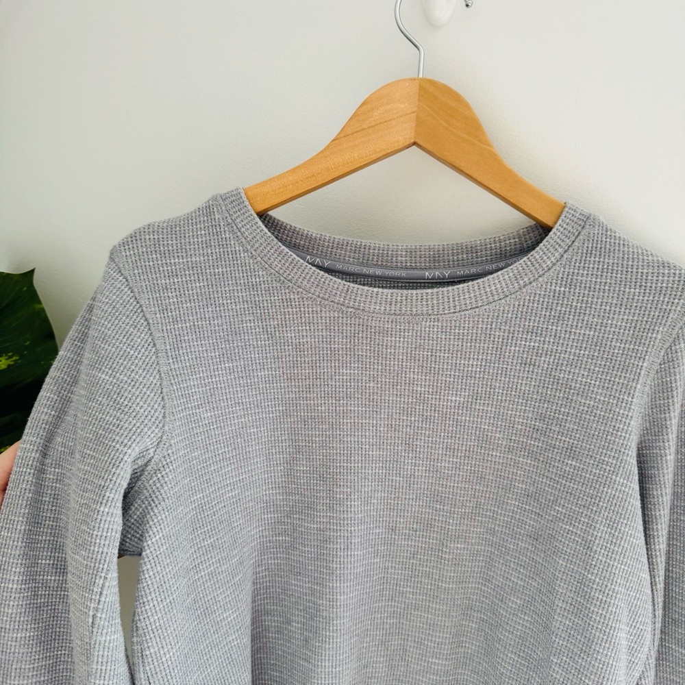 MARC NEW YORK | Textured Long Sleeve Sweater with Layered Hem Size Small - Picture 2 of 6